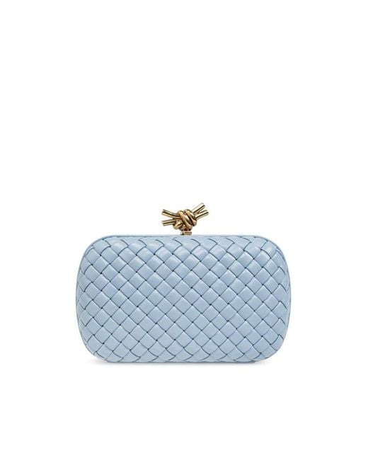 Bottega Veneta Blue ‘Knot Small’ Clutch, , Light