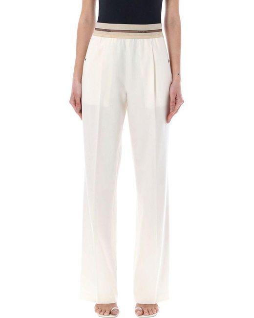 Helmut Lang White Pull On Suit Pants