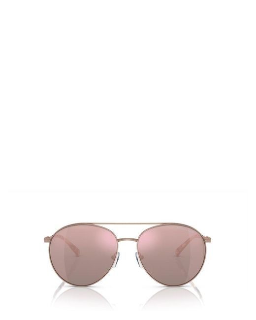 Michael Kors Pink Aviator Frame Sunglasses