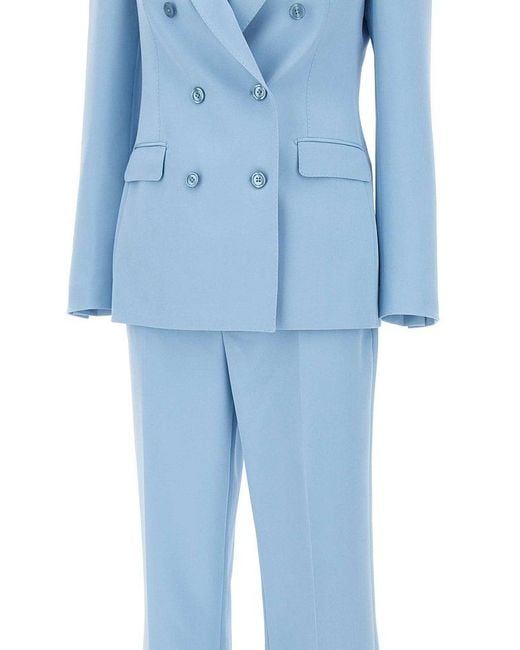 Tagliatore Blue Double-Breasted Tailored Suit