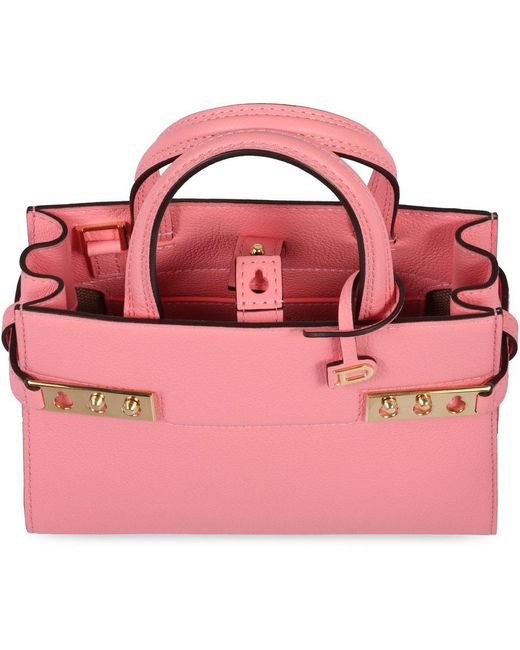 Delvaux Pink Tempete Handbag Tote