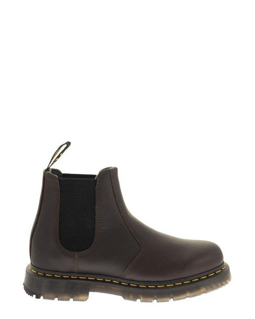 Dr. Martens Leather Chelsea Snowplow Ankle Boot in Brown for Men | Lyst