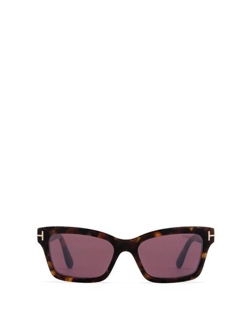 Tom Ford Purple Square Frame Sunglasses