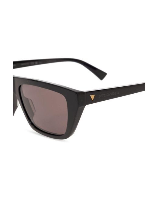 Bottega Veneta Black Square Frame Sunglasses for men