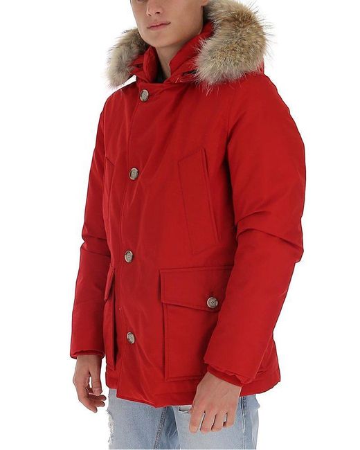 woolrich red coat