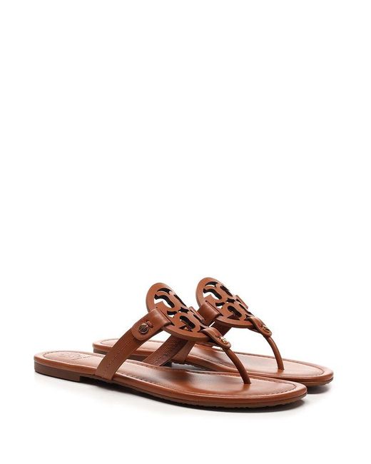 Tory Burch Miller Sandals in Brown | Lyst