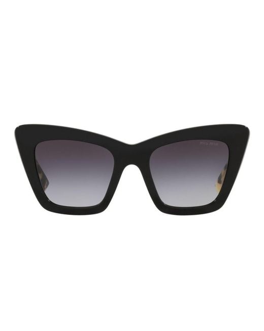 Miu Miu Black Cat-eye Frame Sunglasses