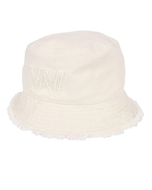Weekend by Maxmara White Large Brim Bucket Hat