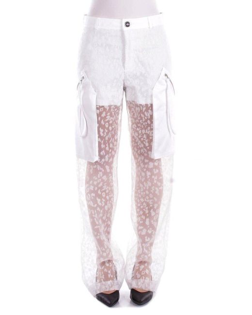 Pinko Trousers in White | Lyst