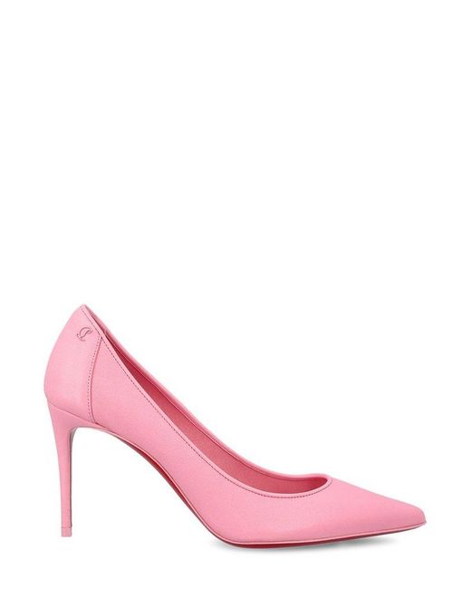 Christian Louboutin Pink Pointed-toe Pumps