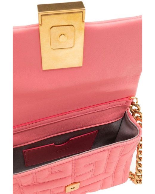 Balmain Pink 1945 Mini Shoulder Bag