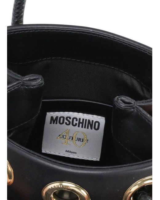 Moschino Blue Leather Hand Bag