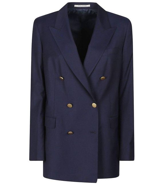 Tagliatore Blue Jasmine Double-breasted Tailored Blazer