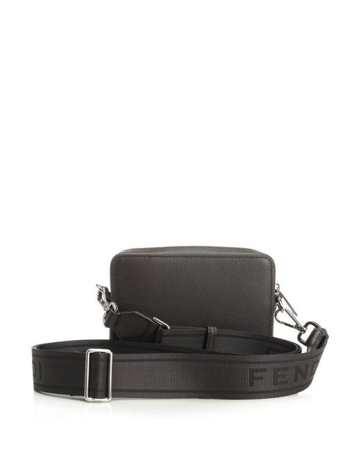 Fendi Black Diagonal Crossbody Bags for men