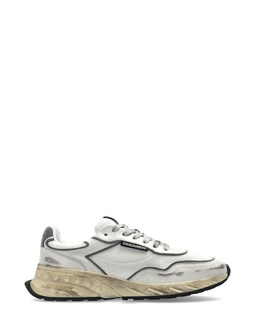 DSquared² White Sneakers Sprinter for men