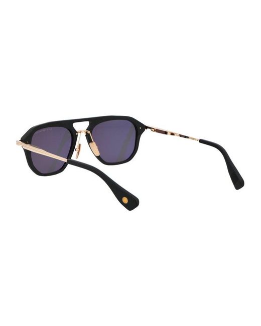 Dita Eyewear Black Pilot Frame Sunglasses for men