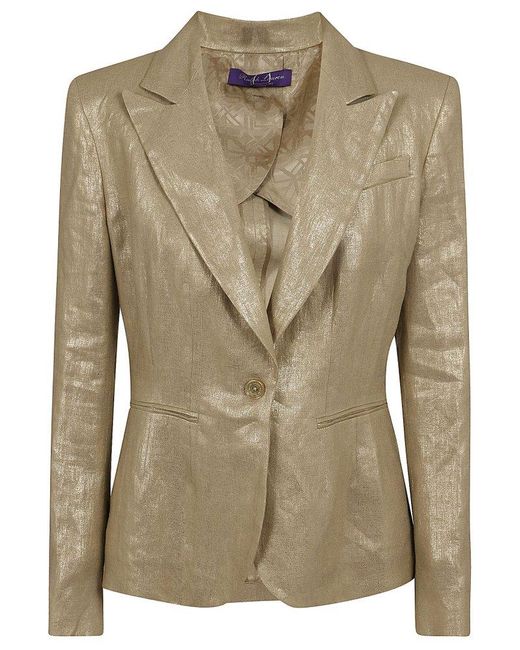 Ralph Lauren Green Collection Aaiden Foiled Single Breasted Blazer