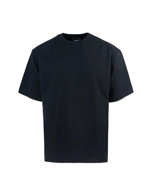 Axel Arigato Black Laced Crewneck T-Shirt for men