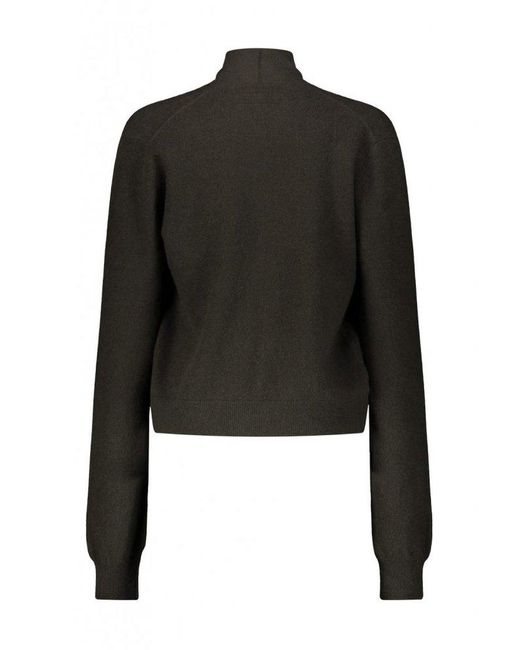 Frenckenberger Black Open Front Knitted Cardigan