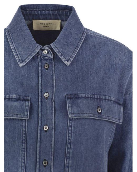 Weekend by Maxmara Blue Zemira Boxy Shirt