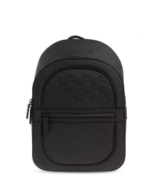 Gucci Black Backpack With Monogram, for men