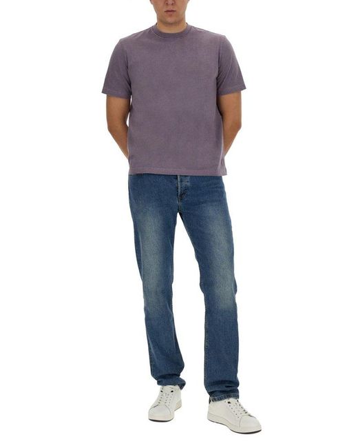 PS by Paul Smith Purple T-Shirt With Logo for men