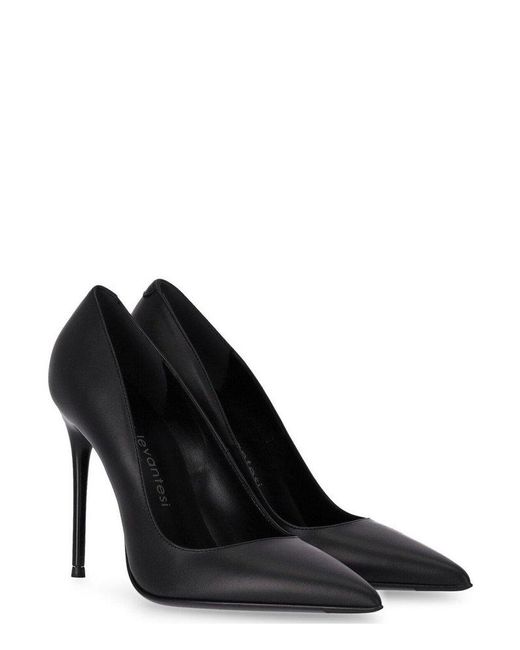 Sergio Levantesi Black Last23 Stiletto Pumps