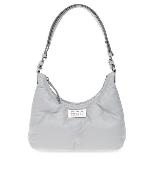 Maison Margiela Gray 'glam Slam Small' Shoulder Bag,