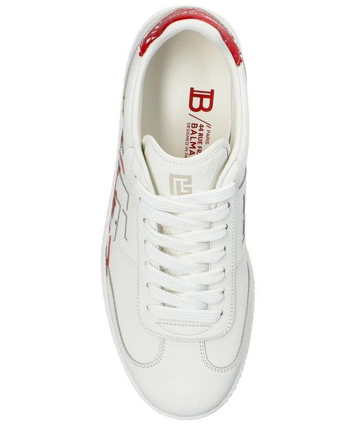 Balmain White Swan Lipstick Trainers