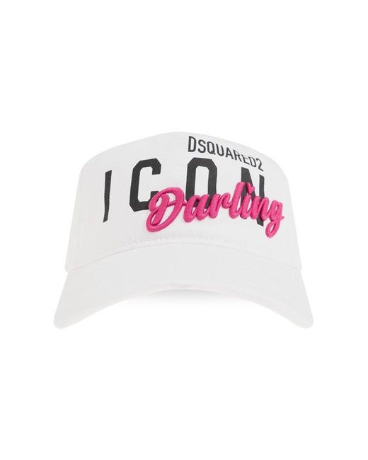 DSquared² Pink Baseball Cap,