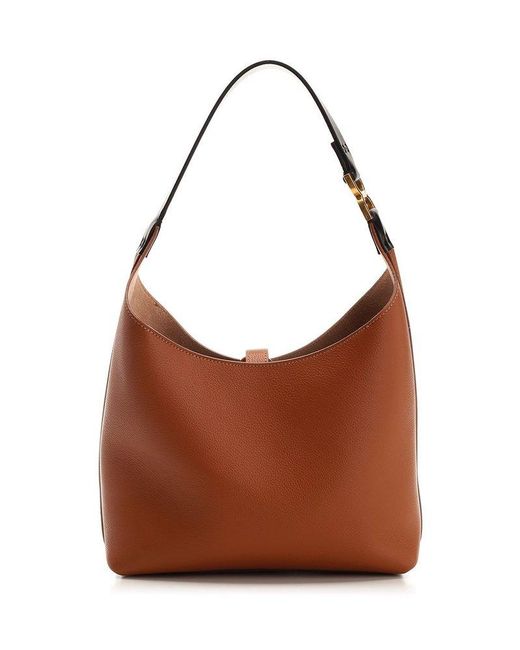 Chloé Brown Small Marcie Hobo Bag