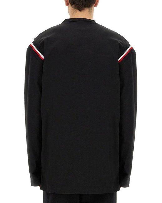 DSquared² Black Long-sleeved Varsity T-shirt for men