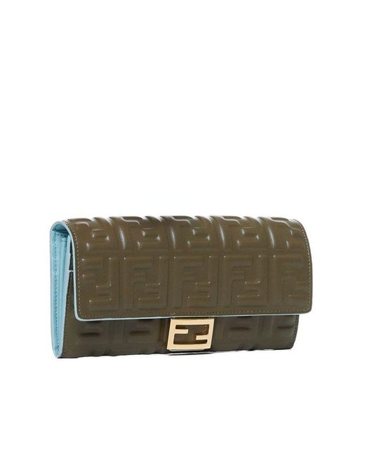 Fendi Multicolor Ff Leather Wallet On Chain Bag