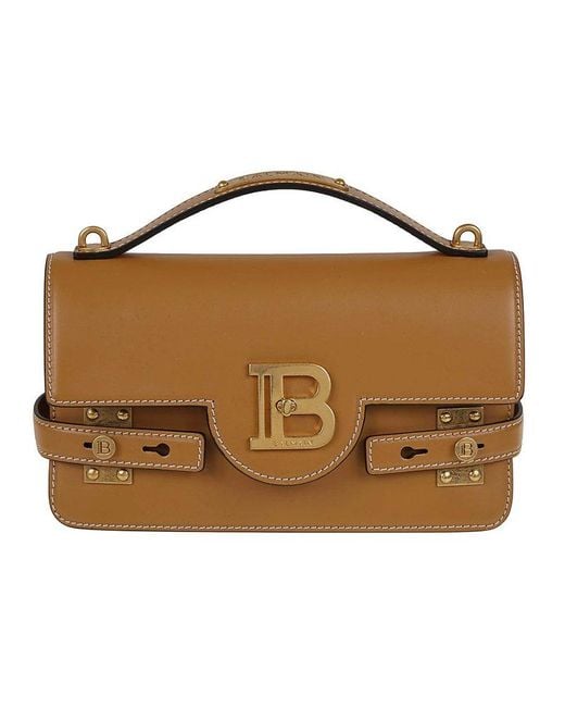 Balmain Brown B-buzz 24 Shoulder Bag