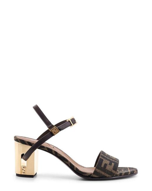 Fendi Delfina サンダル Delfina Fabric Brown | Fendi