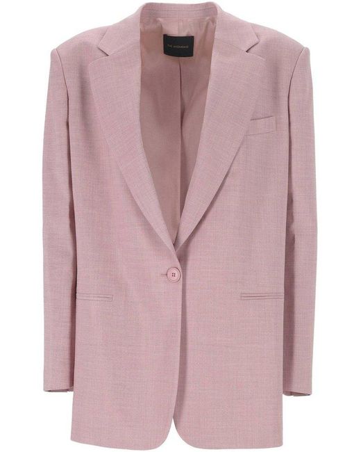 ANDAMANE Pink Single-Breasted Blazer