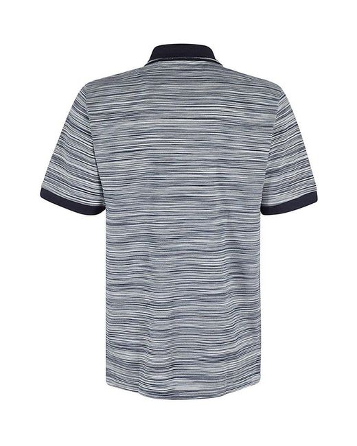 Missoni Gray Short Sleeve Polo for men
