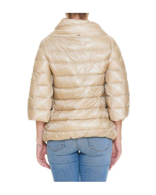 Herno Aminta Down Jacket in Metallic | Lyst