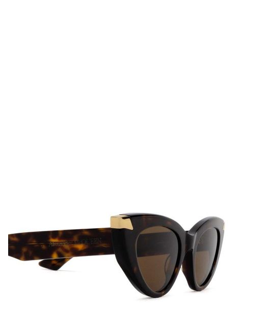 Alexander McQueen Black Cat-eye Frame Sunglasses