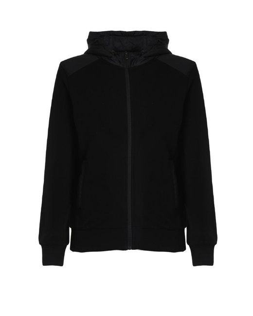 Colmar Black Zip-up Hooded Sweatshirt for men