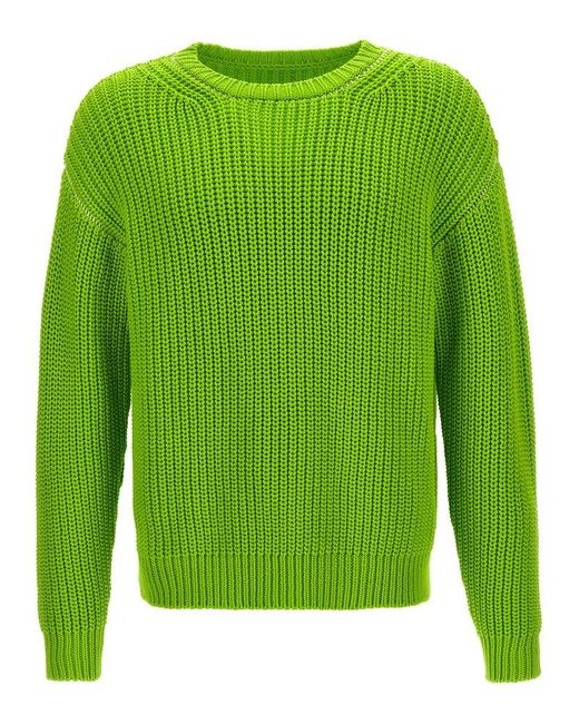 MM6 by Maison Martin Margiela Green Crewneck Sweater Sweater, Cardigans for men