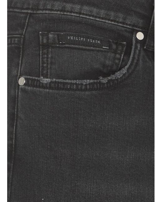 Philipp Plein Black Detroit Jeans for men