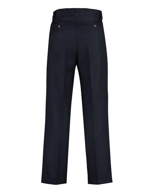 Pantaloni Torino Blue Tory Burch Virgin Wool Dress Trousers for men