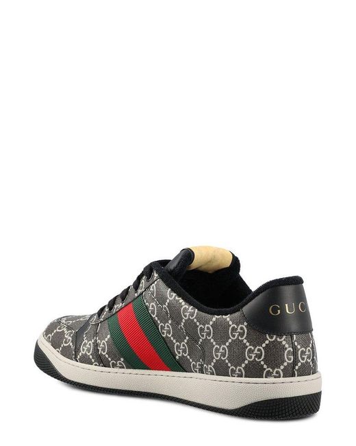 Gucci Black Screener Low-top Sneakers for men