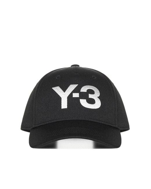 Y-3 Black Logo Nylon Baseball Cap for men