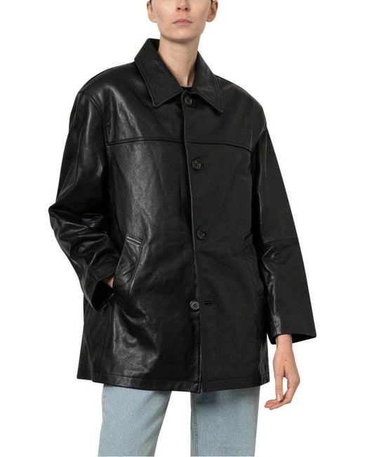 Dunst UNISEX LEATHER HALF JACKET