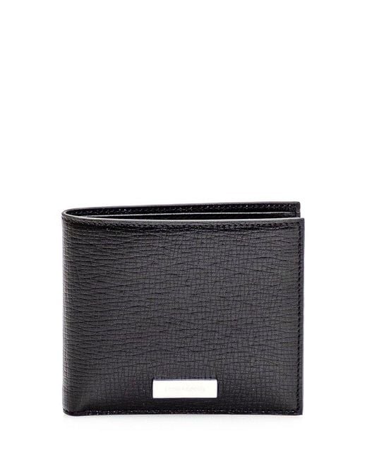 Ferragamo Black Leather Wallet for men