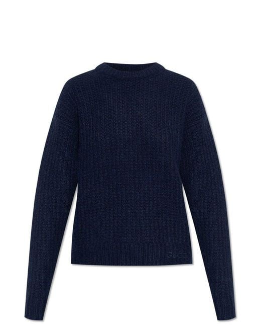 Gucci Blue Cashmere Sweater
