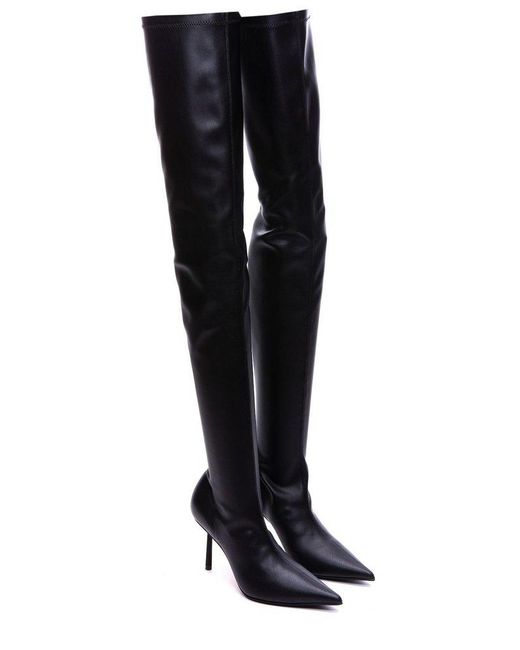 Le Silla Eva Pointed-toe Thigh-high Boots in Black | Lyst UK