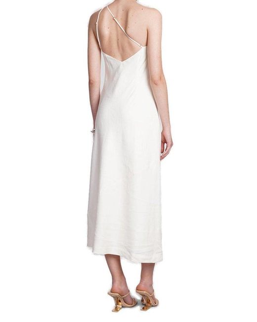 Cult Gaia White Rinley One Shoulder Maxi Dress
